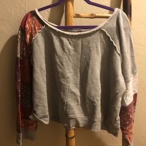 Free People boho sweatshirt